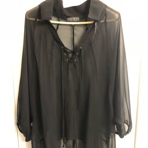 Forever 21 - High Low Black Tunic
